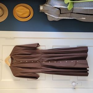 Vintage Brown Shirtdress